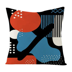 Abstract Doodle Printed Sofa Pillow Case No Core Print On Your Demand, 35x35cm, 40x40cm, 45x45cm