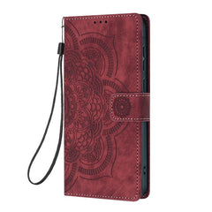 Mandala Embossed Retro Frosted Leather Phone Case, For iPhone 17e / 16e, For iPhone 17 Pro Max, For iPhone 17 Pro, For iPhone 17