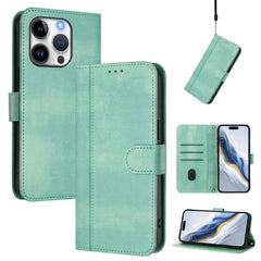 Line Splicing Buckle Retro Leather Phone Case, For iPhone 15 Pro Max, For iPhone 15 Pro, For iPhone 15 Plus