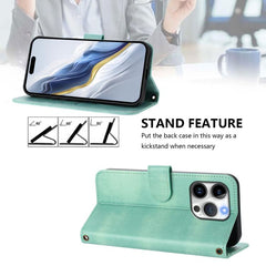Line Splicing Buckle Retro Leather Phone Case, For iPhone 13 Pro Max, For iPhone 13 Pro, For iPhone 13 mini