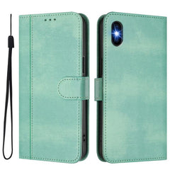Line Splicing Buckle Retro Leather Phone Case, For iPhone X / XS, For iPhone XR, For iPhone XS Max