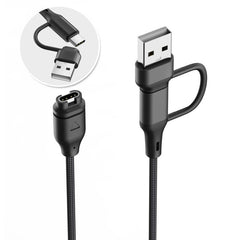 xDfind 2 in 1 Type-C and USB-A Ports Watch Charging Cable, Length: 1m, For Garmin Fenix 8 / 7X / 6S Pro