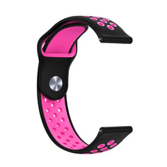 xDfind Two-color Silicone Watch Band, 20mm, 22mm