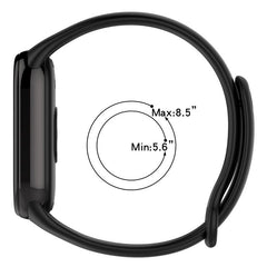 xDfind Metal Buckle Solid Color Silicone Watch Band, For Xiaomi Smart Band 10 / 9 / 8
