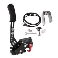Car Universal USB Horizontal Drift Rally Racing Handbrake Lever Professional Gaming Peripherals for Racing Games G25/27/29 T500, HB031-BK