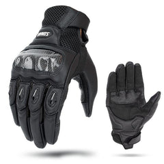 SOMAN MG21 Motorcycle Sheepskin Carbon Fiber Gloves Off-road Riding Anti-slip Gloves, M, L, XL, XXL