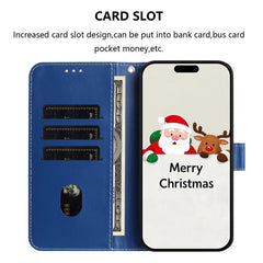 Christmas Series Buckle Leather Phone Case with Hand Strap, For iPhone 11 Pro Max, For iPhone 11, For iPhone 11 Pro, For iPhone XS / X