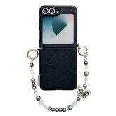 Lucky Cloud Pattern Side Buckle PC Phone Case with Butterfly Chain, For Samsung Galaxy Z Flip6 5G / Flip7 FE, For Samsung Galaxy Z Flip7 5G, For Samsung Galaxy Z Flip5 5G