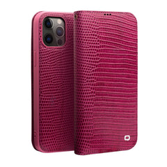 QIALINO Crocodile Texture Horizontal Flip Leather Case with Card Slots & Wallet, For iPhone 12 Pro Max
