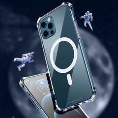 Clear Four-corner Airbag Shockproof Case with MagSafe, For iPhone 12 mini