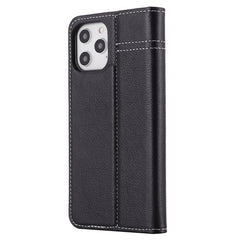 GEBEI Top-grain Leather Horizontal Flip Protective Case with Holder & Card Slots, For iPhone 12 / 12 Pro, For iPhone 12 Pro Max