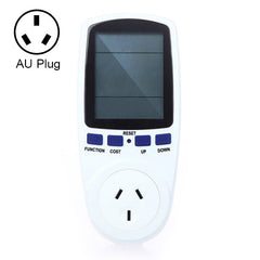 AC 240V 50Hz Max 10A LCD Display Power Meter Energy Watt Amps Volt Electricity Usage Monitor Analyzer, AU Plug, AC 240V AU Plug