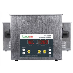 BAKU BK-2000 120W 3.36L LCD Display Heating Ultrasonic Cleaner with Basket, AC 220V, EU Plug, BK-2000 120W 3.36L 220V