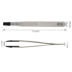 BEST BST-250 Stainless Steel Snti Static Tweezer, BST-250