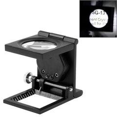 Mini Desk Style 10x Magnification Loupe Metal Antique Magnifier, Mini Desk Style