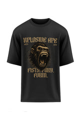 XAPE Fist Fury Oversized Tee - Black
