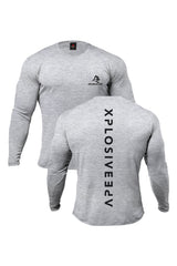 XAPE Futuristic Long Sleeve Tee - Sports Grey