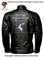 Men's Game of Thrones Sigil Leather Jacket | Sheepskin Biker Style | Premium Quality