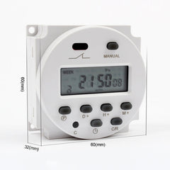 CN101A DC12V Microcomputer Time Switch Digital LCD Power Timer, DC12V
