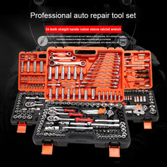 108 In 1 Multi-function Car Repair Combination Toolbox Ratchet Wrench Set, 108 In 1