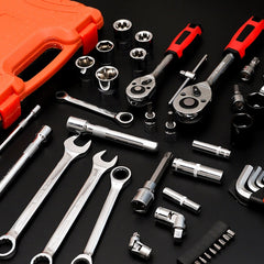 121 In 1 Multi-function Car Repair Combination Toolbox Ratchet Wrench Set, 121 In 1