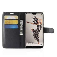For Huawei P20 Pro Litchi Texture Horizontal Flip Leather Case with Wallet & Holder & Card Slots, For Huawei P20 Pro