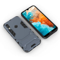 Shockproof PC + TPU Case for Huawei Y6 (2019), with Holder, For Huawei Y6 (2019), For Huawei Y6 (2019)