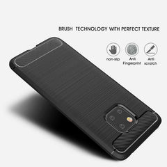 Brushed Texture Carbon Fiber Shockproof TPU Case for Huawei Mate 20 Pro, For Huawei Mate 20 Pro, For Mate 20 Pro