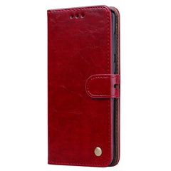 Business Style Oil Wax Texture Horizontal Flip Leather Case for Huawei Honor 8C, with Holder & Card Slots & Wallet, For Huawei Honor 8C