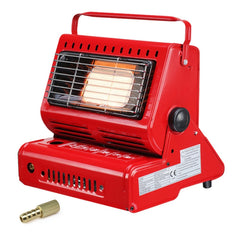 Multifunctional Portable Outdoor Camping Trip Gas Heater Gas Stove Burner, Powered by Dual Gas Tank (Not Included), Dual Gas Tank