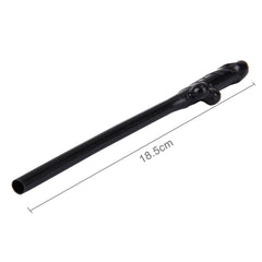 10 PCS Dicky Sipping Straw, Length: about 19cm, Dicky Sipping Straw(Black)