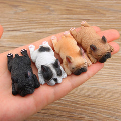 Home Decoration Lovely Rrunk on Sleep French Bulldog 3D Fridge Paste, NO Magnetic, French Bulldog NO Magnetic