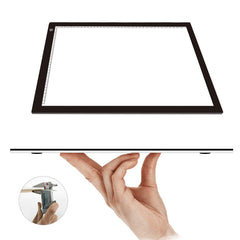 A2 Size 23W 12V LED Three Level of Brightness Dimmable Acrylic Copy Boards for Anime Sketch Drawing Sketchpad, with Power Adapter, A2 with Power Adapter