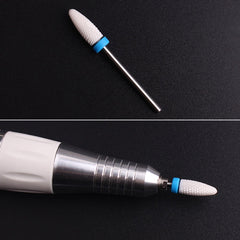 Nail Ceramic Cylindrical Corn Shape Electric Power Grinding Head, Size: 49*6mm, Size: 49*6mm