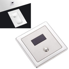 Recessed Wall in Type Flush Valve for Auto-induction Toilet, with Automatic and Manual Function DC, Automatic & Manual DC