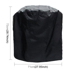 Outdoor Anti-UV Waterproof Dust-proof 210D Oxford Cloth BBQ Cylindrical Protective Bag Charcoal Barbeque Grill Cover, Size: 71x73cm, Size: 71x73cm
