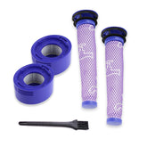 XD936 5 in 1 Pre Filter Core + Rear Filter Core + Cleaning Brush for Dyson V7 / V8 Vacuum Cleaner Accessories, XD936