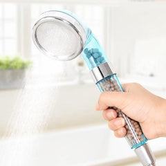 PC Negative Ions Shower Head, Size: Small, Interface: 2cm, Size: Small(Blue), Size: Small(Transparent)
