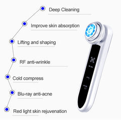 BLK-D919 RF Instrument Facial Vibration Compact Lifting Massager Micro Current Beauty Instrument
