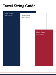 Pure Cotton Brand Stripe Towel in Haute Red