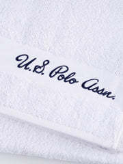 Pure Cotton Horse Crest Towel in Bright White
