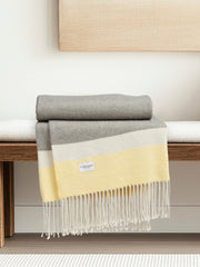 Luxury Breton Stripe Throw in Tornado