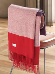 Luxurious Stripe Throw in Navy Iris