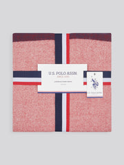 Luxurious Stripe Throw in Navy Iris