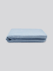 Luxury Herringbone Throw in Troposphere