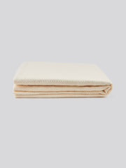 Luxury Herringbone Throw in Eggnog