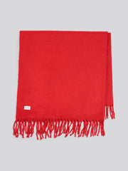 Premium Super Soft Hanging Throw Haute Red