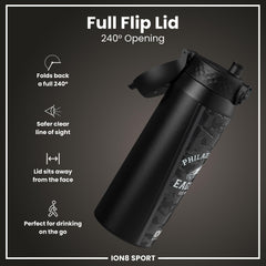 NFL x ION8 Insulated Steel Water Bottle, NFL Eagles, 750ml (24oz)