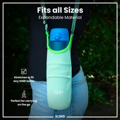 Lightweight, Sling Bottle Bag, Green