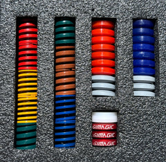 Simagic P1000 rubber pads and springs kit for Trak Racer UK pedals, brake feel tuning for standard and hydraulic pedal setups.